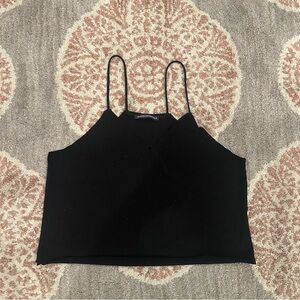 Brandy Melville Black Crop Tank Top